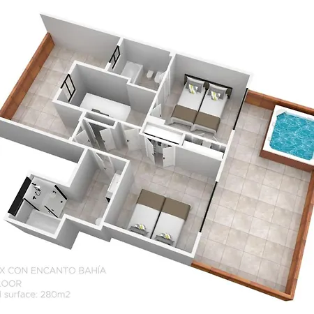 Penthouse In Marbella, Beachfront Lejlighed